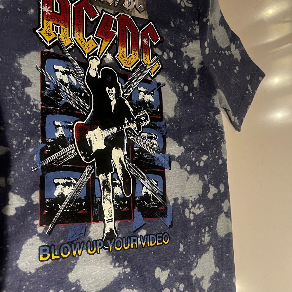 AC/DC Kids Blue Graphic T-Shirt